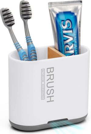 Toothbrush and Toothpaste Holder wi...