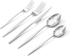 18/10 Silverware Set for 4, 20 Piec...