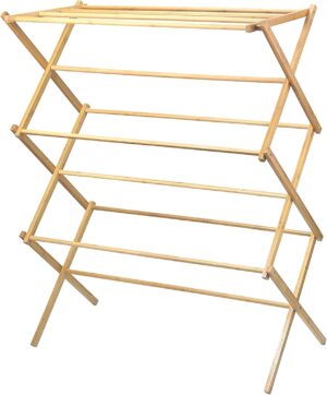 HOME IT Wooden Clothes Drying Rack ...
