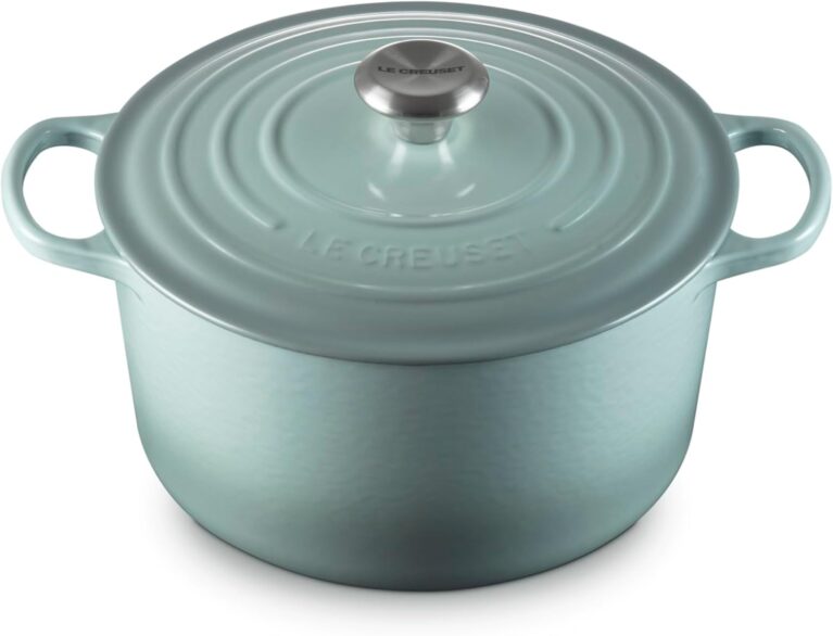 Le Creuset Enameled Cast Iron Signature Deep Round Oven, 6.5 qt., Sea Salt