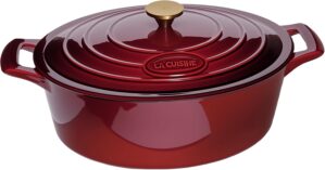 La Cuisine Enameled Cast Iron Oval ...