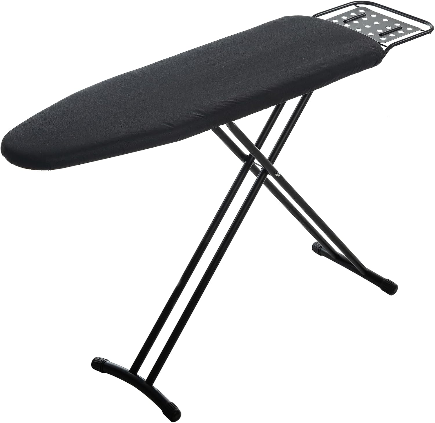 Ironing Board Full Size, RAINHOL Black 54"x13" Compact Ironing Board | Heavy Duty with Iron Rest, Height Adjustable Stand & Heat Resistant Ultra Thick Padding Cover