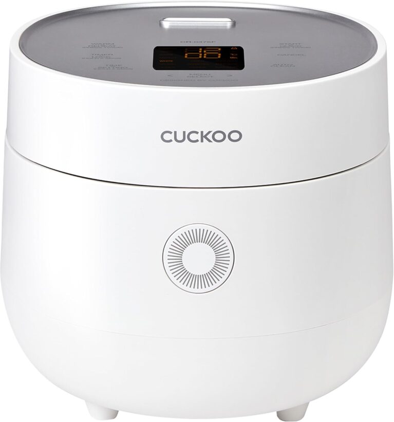 CUCKOO Micom Rice Cooker 3-Cup Uncooked / 6-Cup Cooked with Nonstick Inner Pot, Small Rice Maker with 8 Menu Options, Fuzzy Logic Technology, Auto Clean, Quick Rice Mode, White (CR-0375FW)