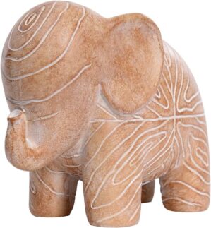 Elephant Statue, African Animal Dec...