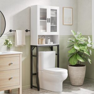 White Over The Toilet Storage Cabin...