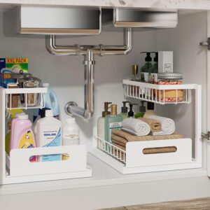 Under Sink Organizer, L-Shaped 2 Ti...