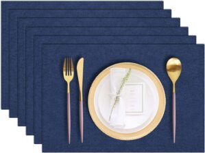 Cloth Placemats Set of 6, Cotton Li...