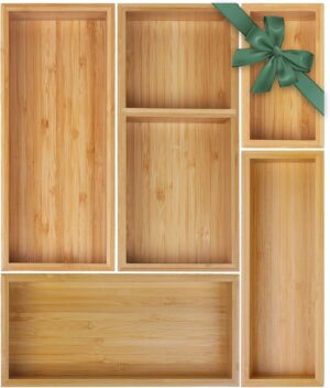 MapleGrace Bamboo Drawer Organizer ...