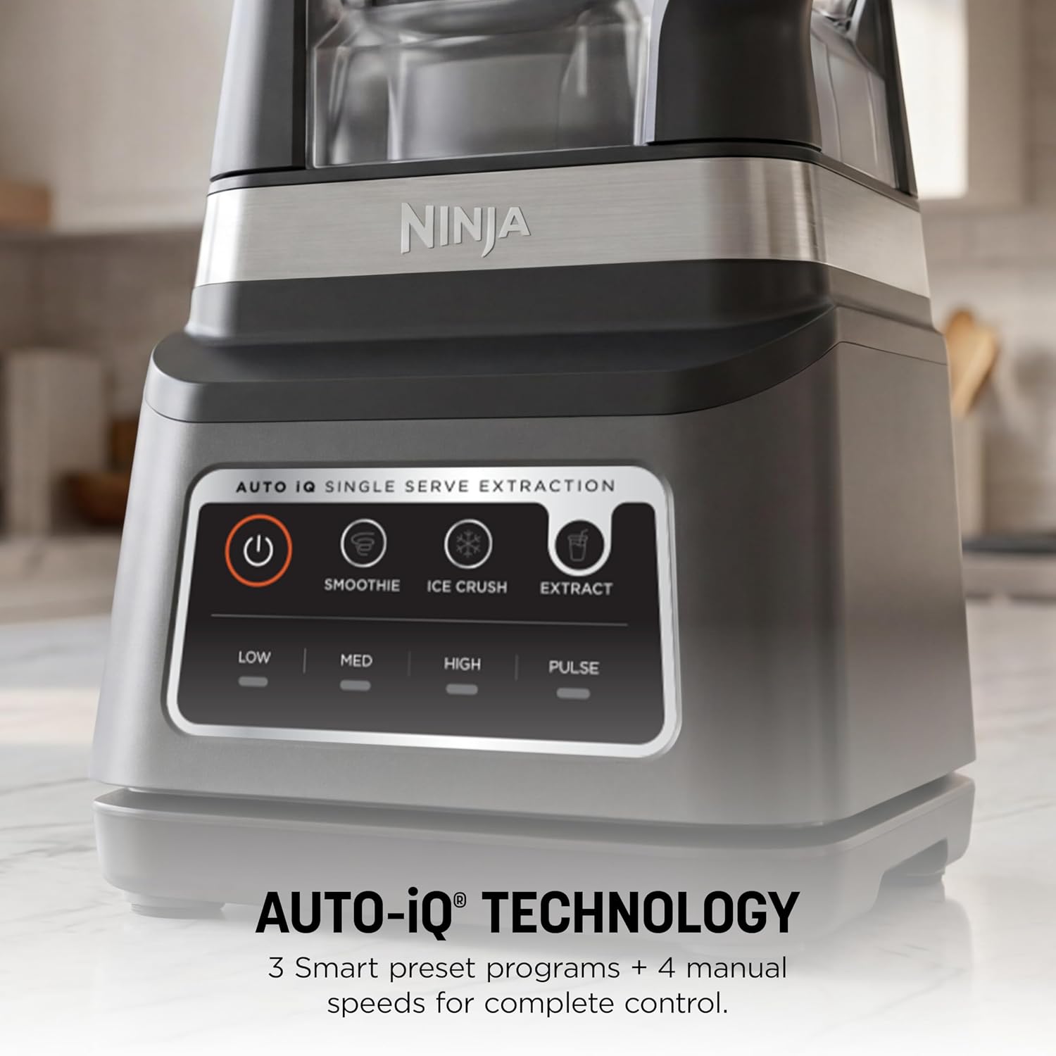 Ninja BN751 Professional Plus DUO Blender, 1400 Peak Watts, 3 Auto-IQ Programs for Smoothies, Frozen Drinks & Nutrient Extractions, 72-oz. Total Crushing Pitcher & (2) 24 oz. To-Go Cups, Black | 1400 peak-watt Total Crushing & Extractor blades. 3 Auto-iQ programs for smoothies. 72-oz pitcher + (2) 24-oz cups. - Image 5