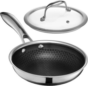 HexClad 7″ Hybrid Nonstick Fr...