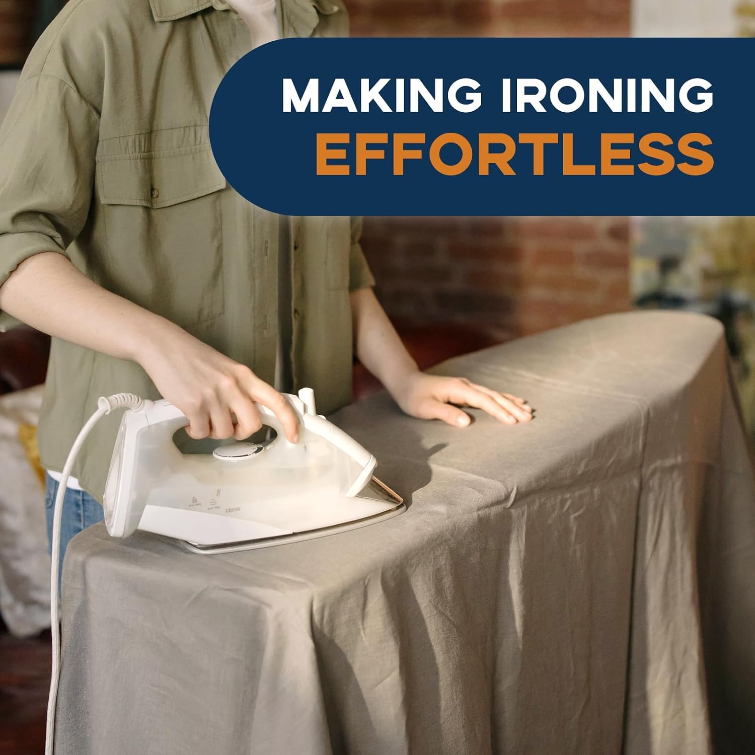 Ironing Board Full Size, RAINHOL Black 54"x13" Compact Ironing Board | Heavy Duty with Iron Rest, Height Adjustable Stand & Heat Resistant Ultra Thick Padding Cover - Image 6