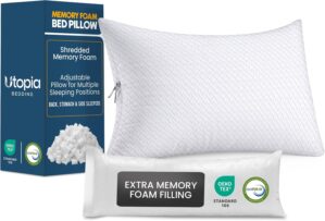 Utopia Bedding Shredded Memory Foam...