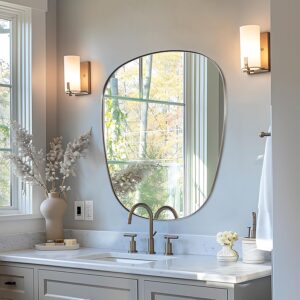 Irregular Wall Mirror, 30″x36...