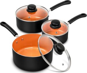 MICHELANGELO Nonstick Sauce Pan wit...