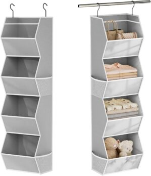 Hanging Closet Organizer 4 Shelf Co...