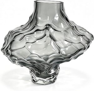 Glass Vase, Gray Glass Vase Modern ...
