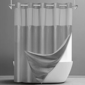 SORTTO No Hook Shower Curtain with ...