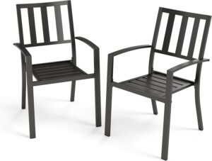 PHI VILLA Stackable Patio Dining Ch...