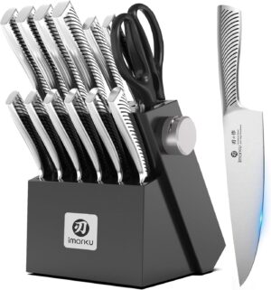 imarku 14 Pcs High-Carbon Stainless...