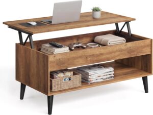 VASAGLE Lift Top Coffee Table, Lift...