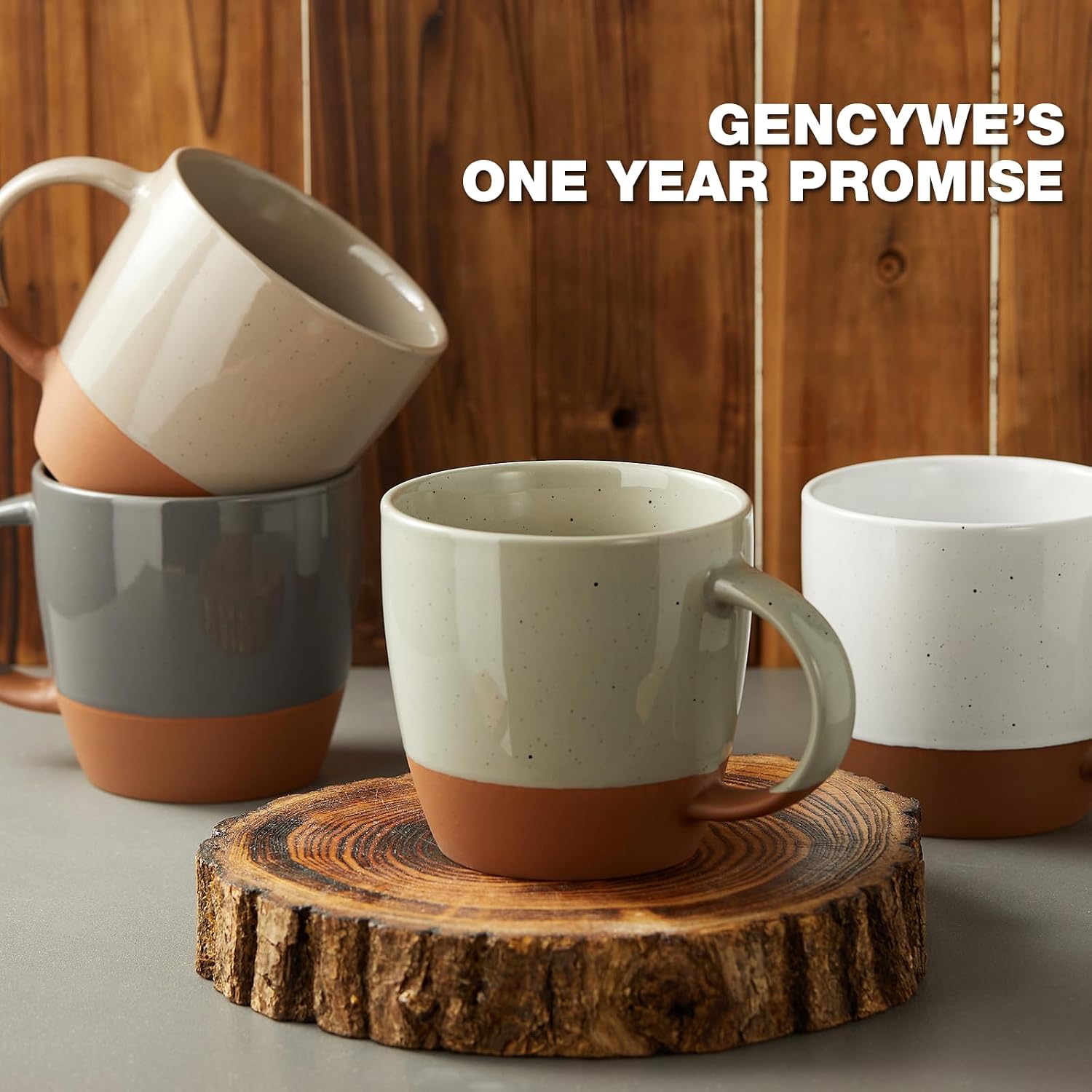 Morandi Color Ceramic Coffee Mugs Set of 6 (Large),18 oz Coffee Cups with Handle, Latte Mug, Big Mug for Women, Men, Great for Tea Hot Chocolate, Microwave Safe, Modern, Unique Style for Any Kitchen - Image 7