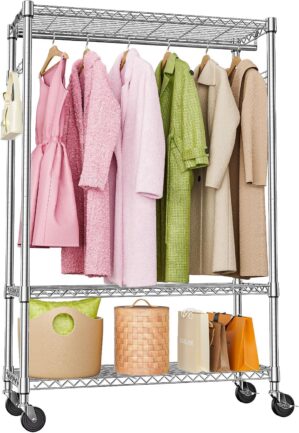 M MZG Heavy Duty Rolling Garment Ra...