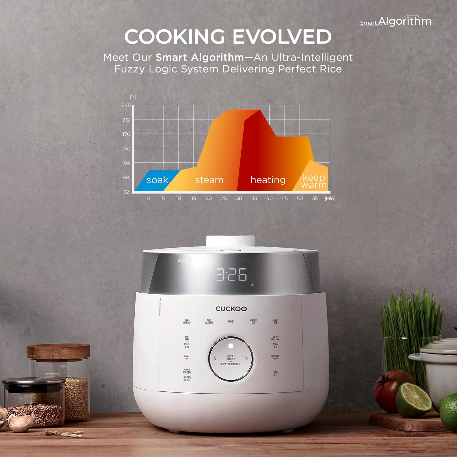 CUCKOO Twin Pressure Induction Rice Cooker, 20-Cup Cooked, CRP-LHTR1009FW | Large 10-Cup Uncooked Capacity, Nonstick Inner Pot, 21 Menus, 12-21 Minute Turbo White Rice, Auto Clean, Made in Korea - Image 5