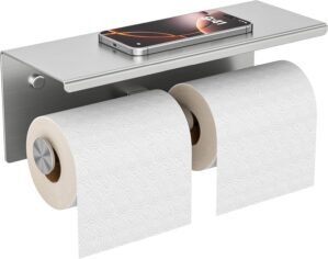 FORIOUS Toilet Paper Holder with Sh...