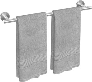 USHOWER Brushed Nickel Towel Bar, 2...