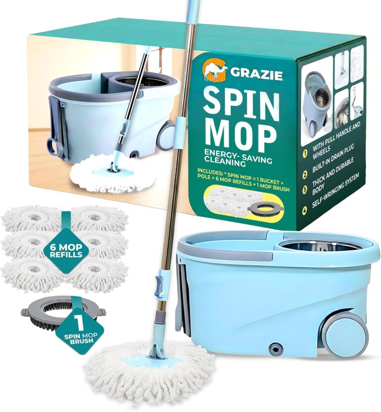 Grazie Spin Mop & Bucket Set &...