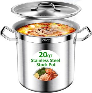 Stainless Steel Stock Pot，20QT La...