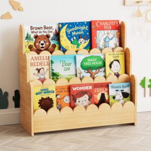 SpaceAid 3-Tier Scalloped Bookshelf...