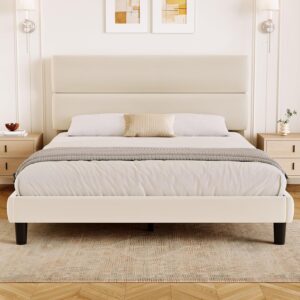 GRUSIGN Queen Size Platform Bed Fra...