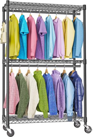 M MZG Heavy Duty Rolling Garment Ra...