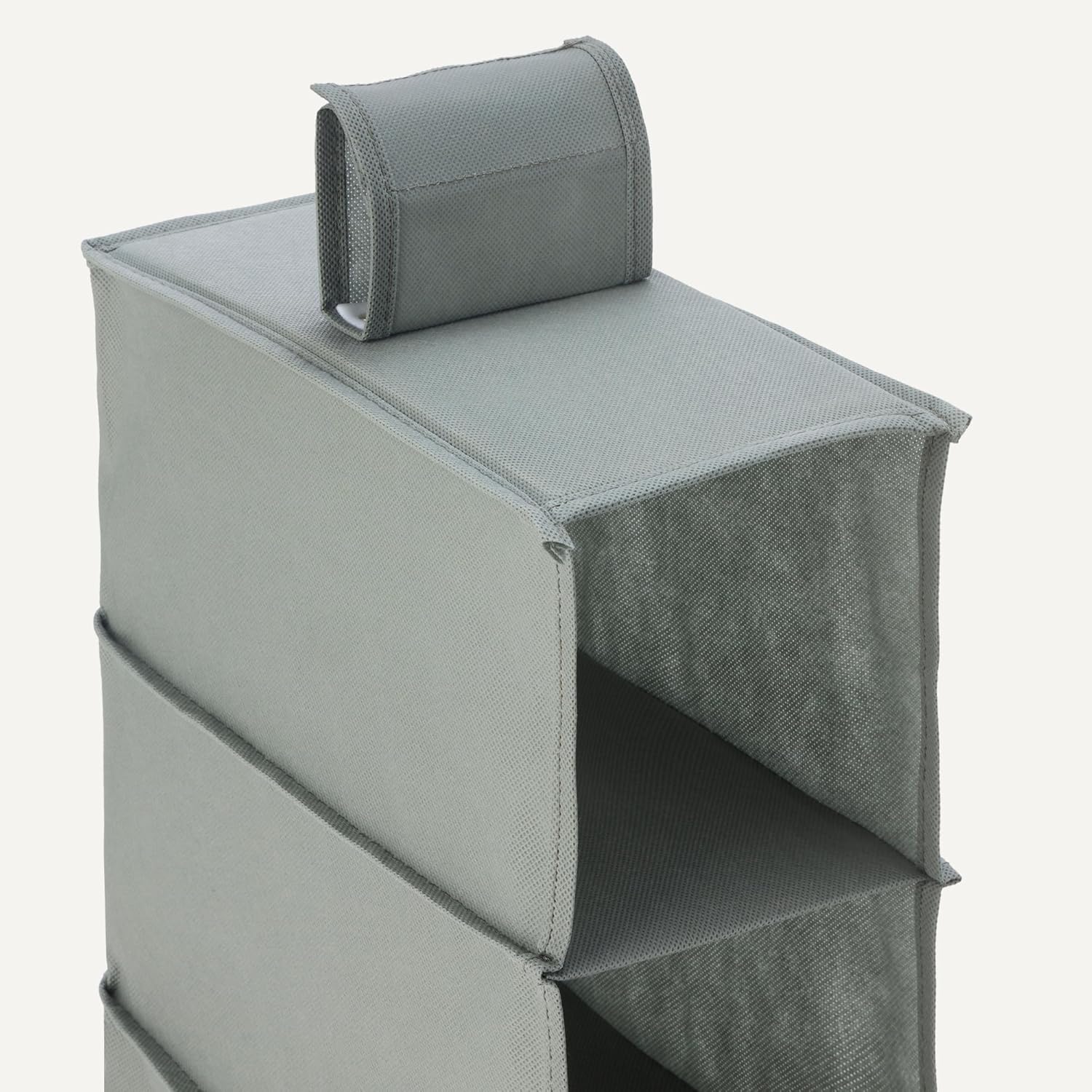 Amazon Basics 8-Tier Hanging Closet Shelf Shoe Organizer, Space Saving Storage, Foldable, 11.5 x 41 x 5.5 in, Dark Grey | for Closet Storage - Image 5