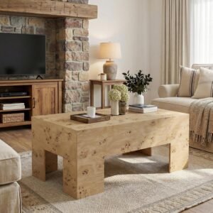 Tribesigns Wood Coffee Table, 47.24...