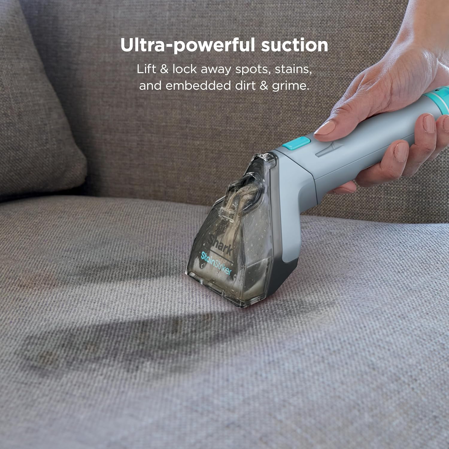 Shark StainStriker Portable Carpet/Upholstery Cleaner, 4 Tools, PX202 | For Carpet, Upholstery & Area Rugs, Stain & Odor Remover, Full Size Solutions, 3.5" Stain, 7" Stain, Crevice & Pet Mess Tools - Image 5