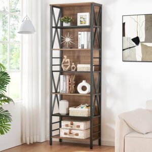 HOMISSUE Tall Bookshelf, 7-Tier Boo...