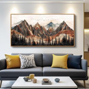 XIGUANGART Mountain Framed Wall Art...