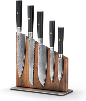 Magnetic Kitchen Knife Block Set &#...
