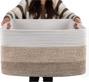 OIAHOMY Large Blanket Basket, 22”...