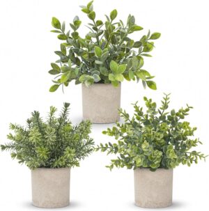 Der Rose 3 Pack Fake Plants Artific...