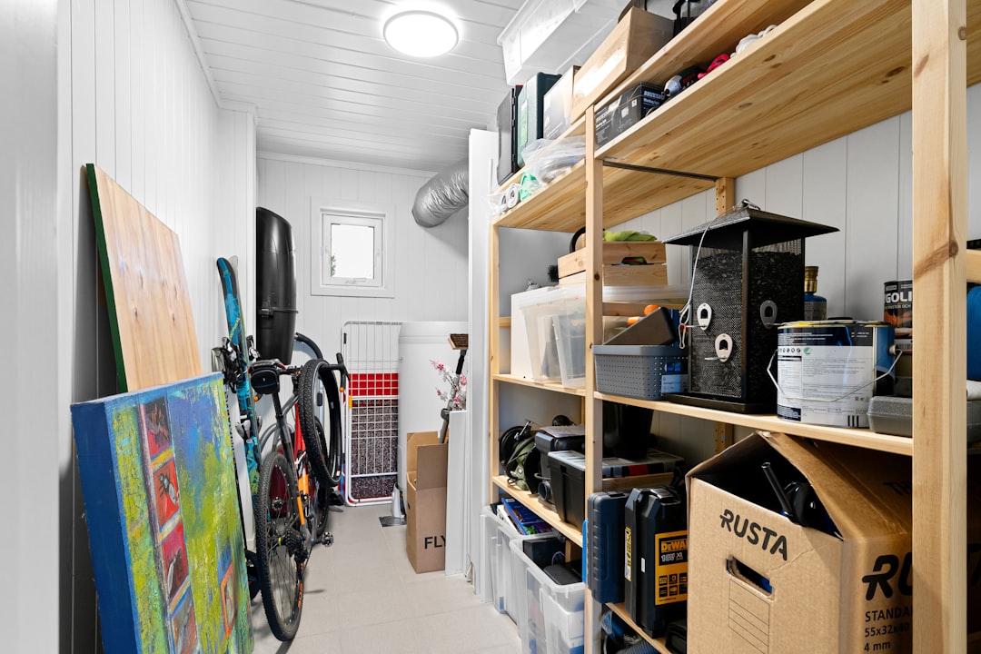 A well-organized room with creative storage solutions, showcasing shelves, baskets, and containers that enhance space and reduce clutter.