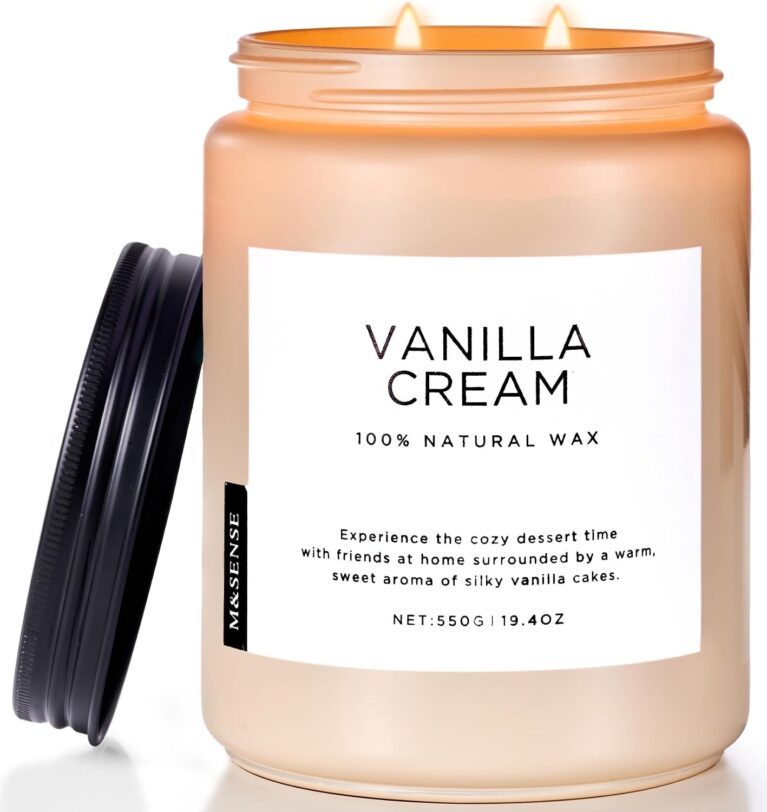 M&SENSE Large Vanilla Scented Can...