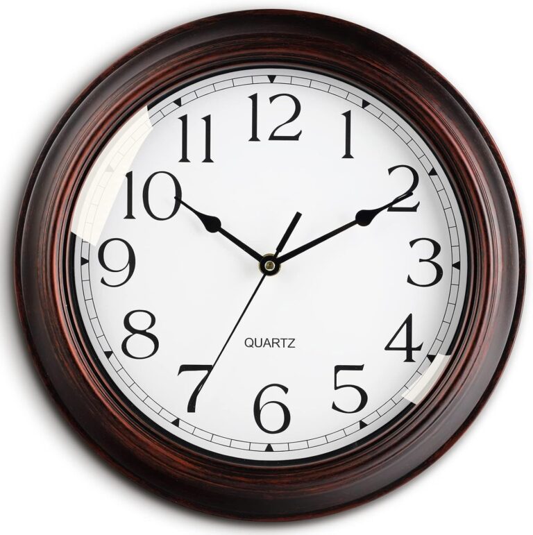 KECYET Wall Clocks Battery Operated Silent Small Vintage for Kitchen | Kitchon Living room Analog Home office Bathroom Bedroom