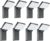 40W Outdoor LED Wall Light, 360° Rotatable Neighbor-Friendly 8Pack | 3000LM 5000K, IP65 Waterproof, Anti-Rust, 85-265V Wall Mount, Switch Control Security Light for Porch Garage Backyard