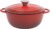 Gibson Home Addlestone 2.65 Quart Round Enamel Cast Iron Dutch Oven Pot With Lid & Dual Handles – Gradient Red