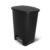 Glad Trash Can with Clorox Odor Protection | Plastic Bin, 20 Gal, Black | Kitchen Waste Bin | Hands Free with Step On Foot Pedal and Garbage Bag Rings