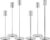 Set of 6 Silver Taper Candle Holders, Metal Silver Candlestick Holders, Tall Candle Holder, Fits 3/4 inch Thick Candle&Led Candles, for Table Centerpiece, Wedding, Dinning, Party Home Decor