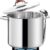 HOMICHEF Commercial Grade LARGE STOCK POT 20 Quart With Lid – Nickel Free Stainless Steel Cookware – Healthy Polished Stockpots – Heavy Duty Induction Soup Pot
